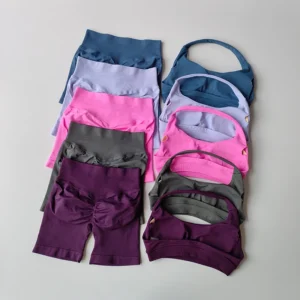 Halter Back Sports Bra Set